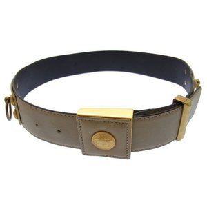 Authentic Versace belt Medusa Beige Gold Woman